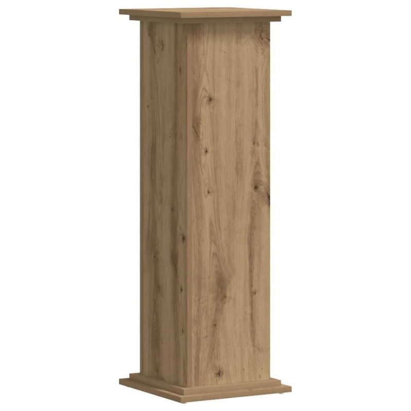 vidaXL Βάσεις Φυτών Αρτισιανή Δρυς 33x33x100 εκ. Επεξ. Ξύλο