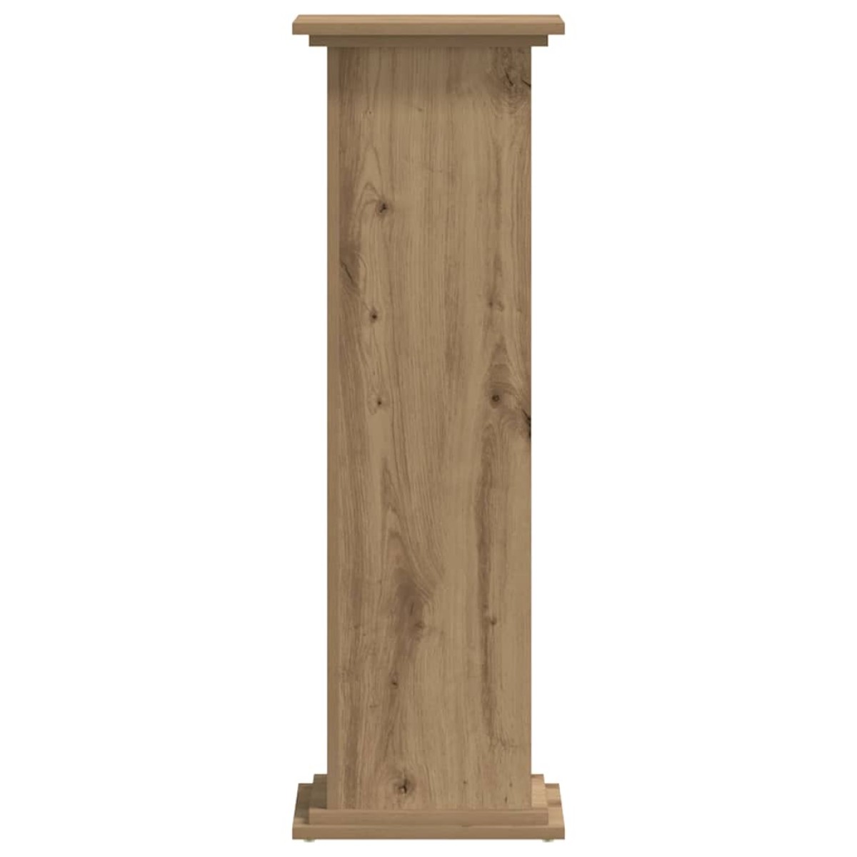 vidaXL Βάσεις Φυτών Αρτισιανή Δρυς 33x33x100 εκ. Επεξ. Ξύλο