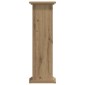 vidaXL Βάσεις Φυτών Αρτισιανή Δρυς 33x33x100 εκ. Επεξ. Ξύλο