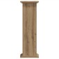 vidaXL Βάσεις Φυτών Αρτισιανή Δρυς 33x33x100 εκ. Επεξ. Ξύλο