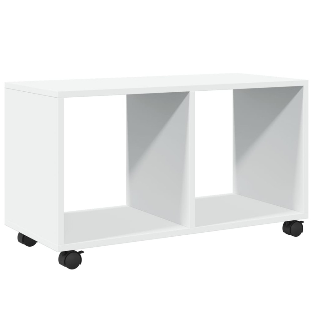 vidaXL Ντουλάπι Τροχήλατο Λευκό 72x33x42,5 εκ. από Επεξ. Ξύλο
