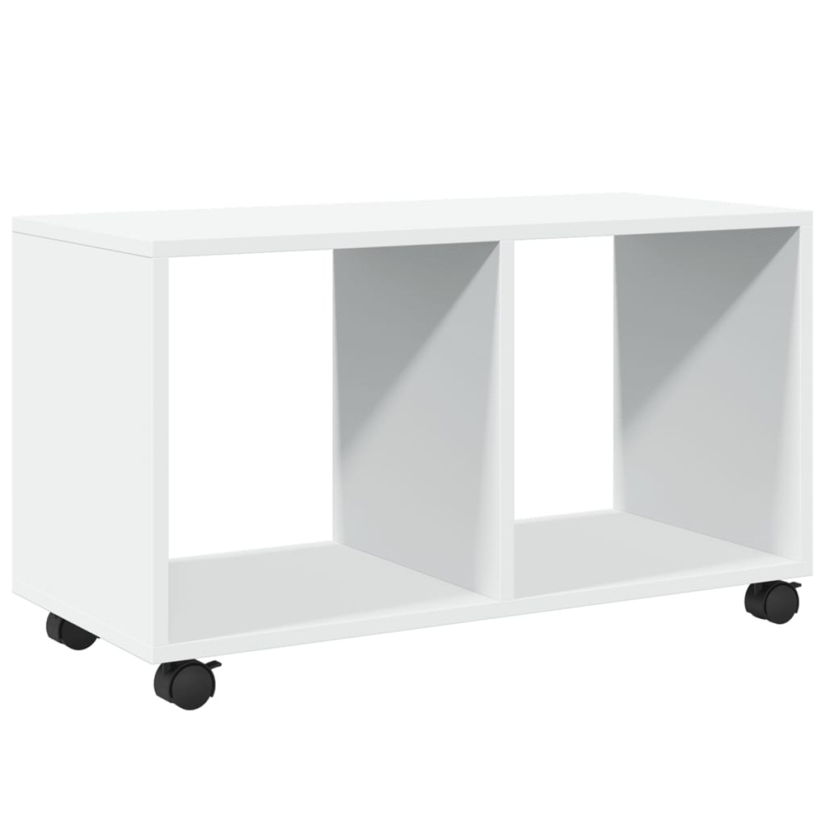 vidaXL Ντουλάπι Τροχήλατο Λευκό 72x33x42,5 εκ. από Επεξ. Ξύλο