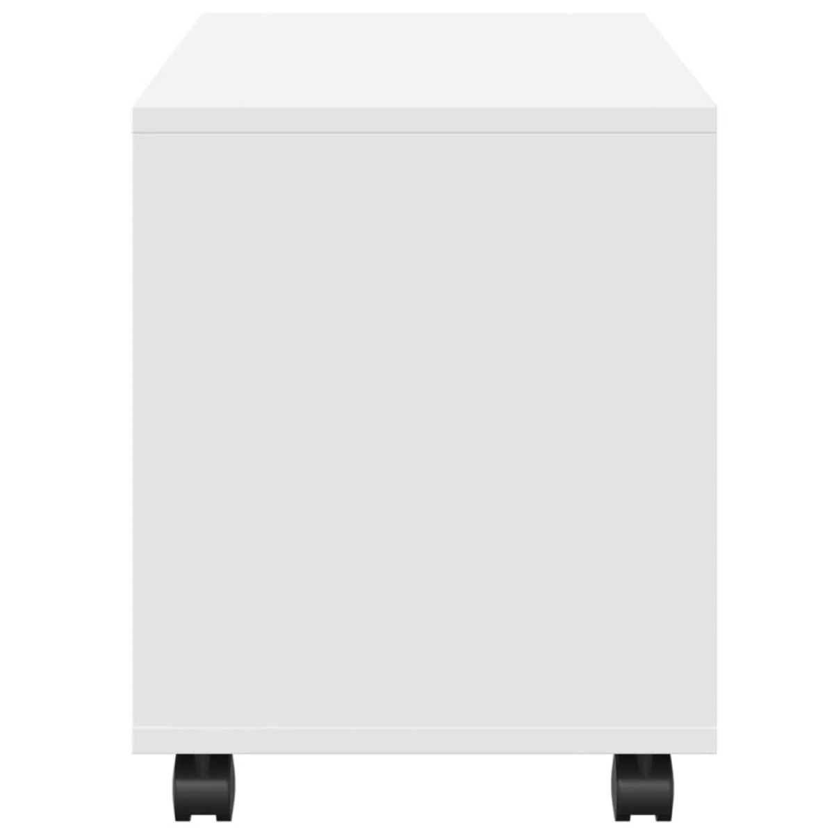 vidaXL Ντουλάπι Τροχήλατο Λευκό 72x33x42,5 εκ. από Επεξ. Ξύλο