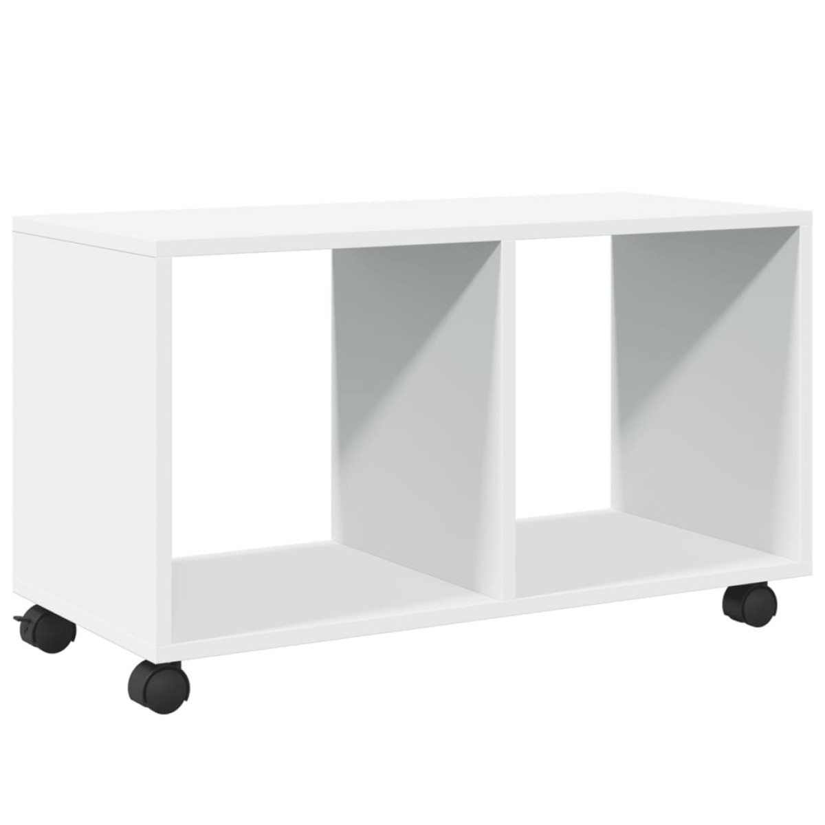 vidaXL Ντουλάπι Τροχήλατο Λευκό 72x33x42,5 εκ. από Επεξ. Ξύλο