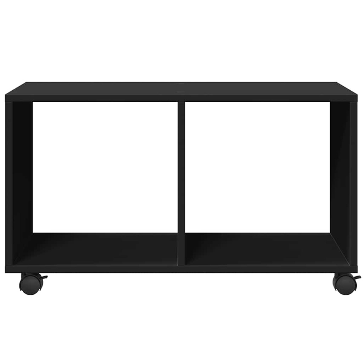 vidaXL Ντουλάπι Τροχήλατο Μαύρο 72x33x42,5 εκ. από Επεξ. Ξύλο