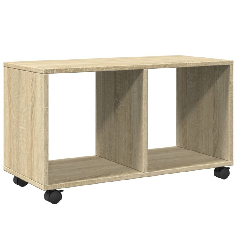 vidaXL Ντουλάπι Τροχήλατο Sonoma Δρυς 72x33x42,5 εκ. Επεξ. Ξύλο