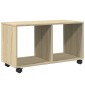 vidaXL Ντουλάπι Τροχήλατο Sonoma Δρυς 72x33x42,5 εκ. Επεξ. Ξύλο