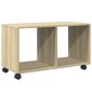 vidaXL Ντουλάπι Τροχήλατο Sonoma Δρυς 72x33x42,5 εκ. Επεξ. Ξύλο