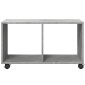 vidaXL Ντουλάπι Τροχήλατο Γκρι Σκυρ. 72x33x42,5 εκ. από Επεξ. Ξύλο