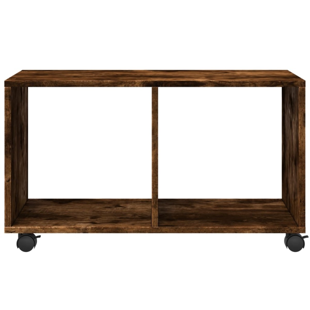vidaXL Ντουλάπι Με Ροδάκια Καπνιστή Δρυς 72x33x42,5 εκ. Επεξ. Ξύλο