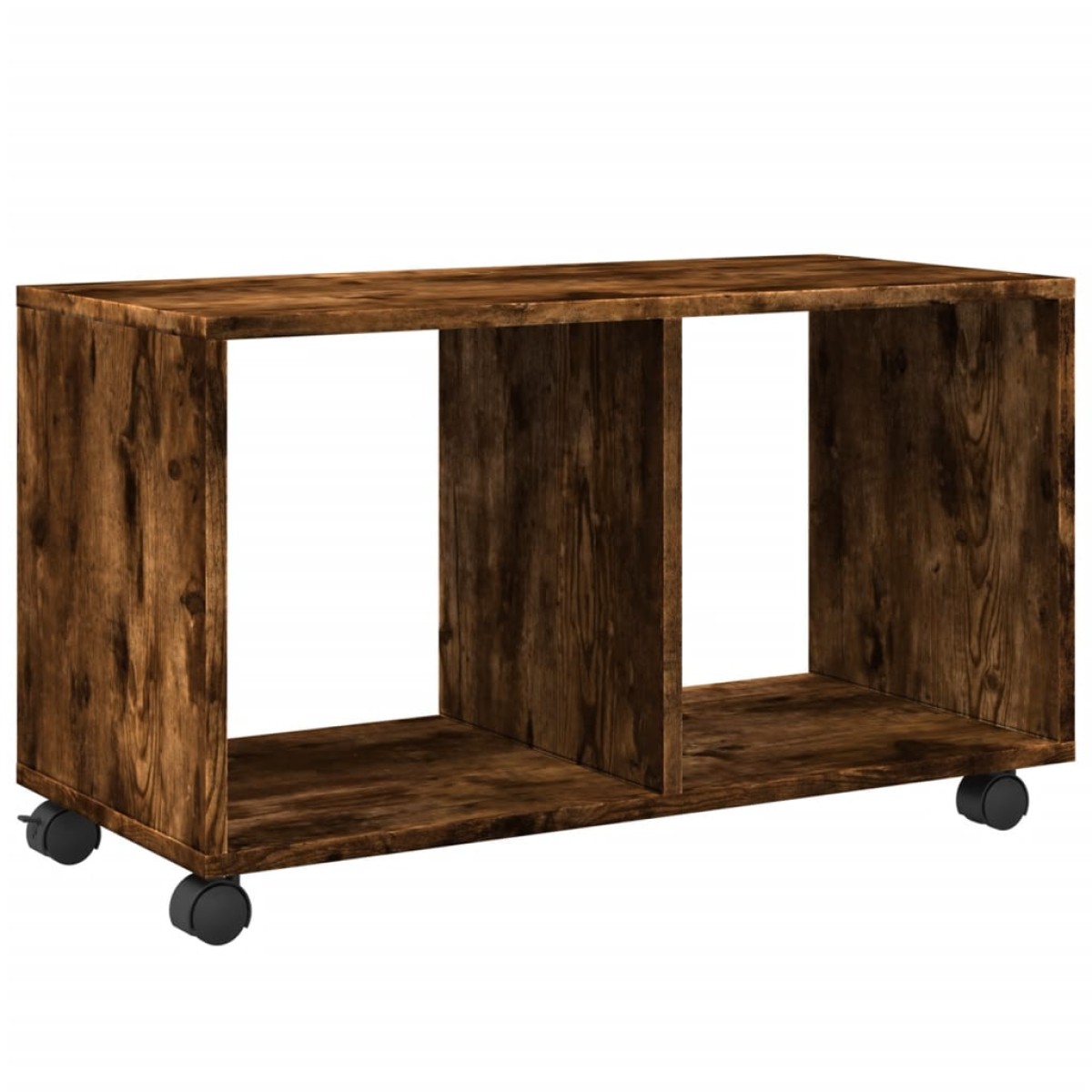 vidaXL Ντουλάπι Με Ροδάκια Καπνιστή Δρυς 72x33x42,5 εκ. Επεξ. Ξύλο