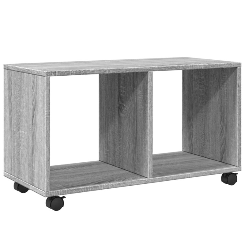 vidaXL Ντουλάπι Με Ροδάκια Γκρι Sonoma 72x33x42,5 εκ. Επεξεργ. Ξύλο