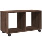 vidaXL Ντουλάπι Τροχήλατο Καφέ Δρυς 72x33x42,5 εκ. από Επεξ. Ξύλο