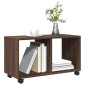 vidaXL Ντουλάπι Τροχήλατο Καφέ Δρυς 72x33x42,5 εκ. από Επεξ. Ξύλο