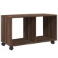 vidaXL Ντουλάπι Τροχήλατο Καφέ Δρυς 72x33x42,5 εκ. από Επεξ. Ξύλο