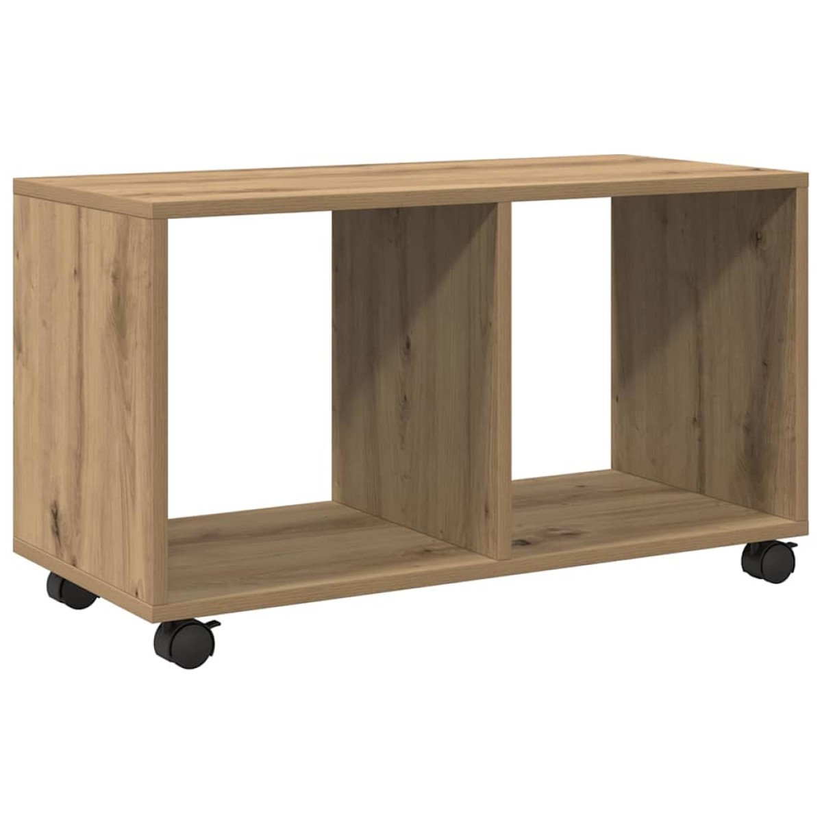 vidaXL Ντουλάπι Τροχήλατο Αρτισιανή Δρυς 72x33x42,5 εκ. Επεξ. Ξύλο