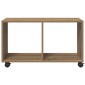 vidaXL Ντουλάπι Τροχήλατο Αρτισιανή Δρυς 72x33x42,5 εκ. Επεξ. Ξύλο