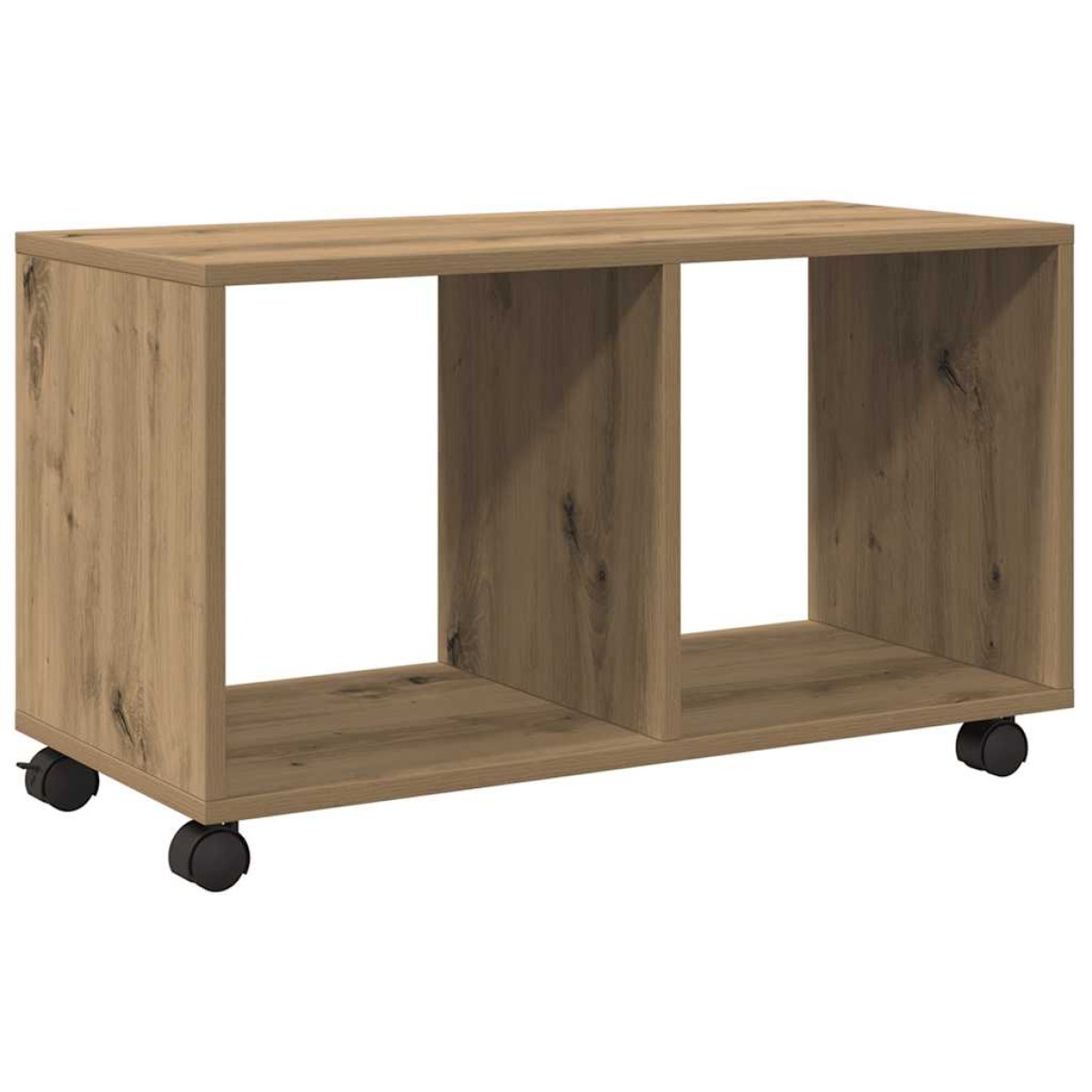 vidaXL Ντουλάπι Τροχήλατο Αρτισιανή Δρυς 72x33x42,5 εκ. Επεξ. Ξύλο