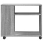vidaXL Βοηθητικό Τραπέζι με Ρόδες Γκρι Sonoma 70x35x60 εκ Επεξ. Ξύλο