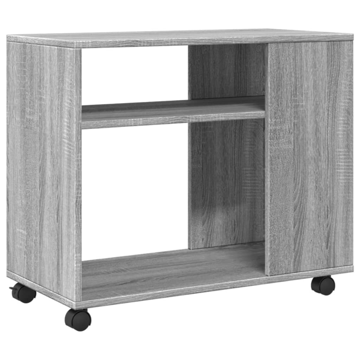 vidaXL Βοηθητικό Τραπέζι με Ρόδες Γκρι Sonoma 70x35x60 εκ Επεξ. Ξύλο