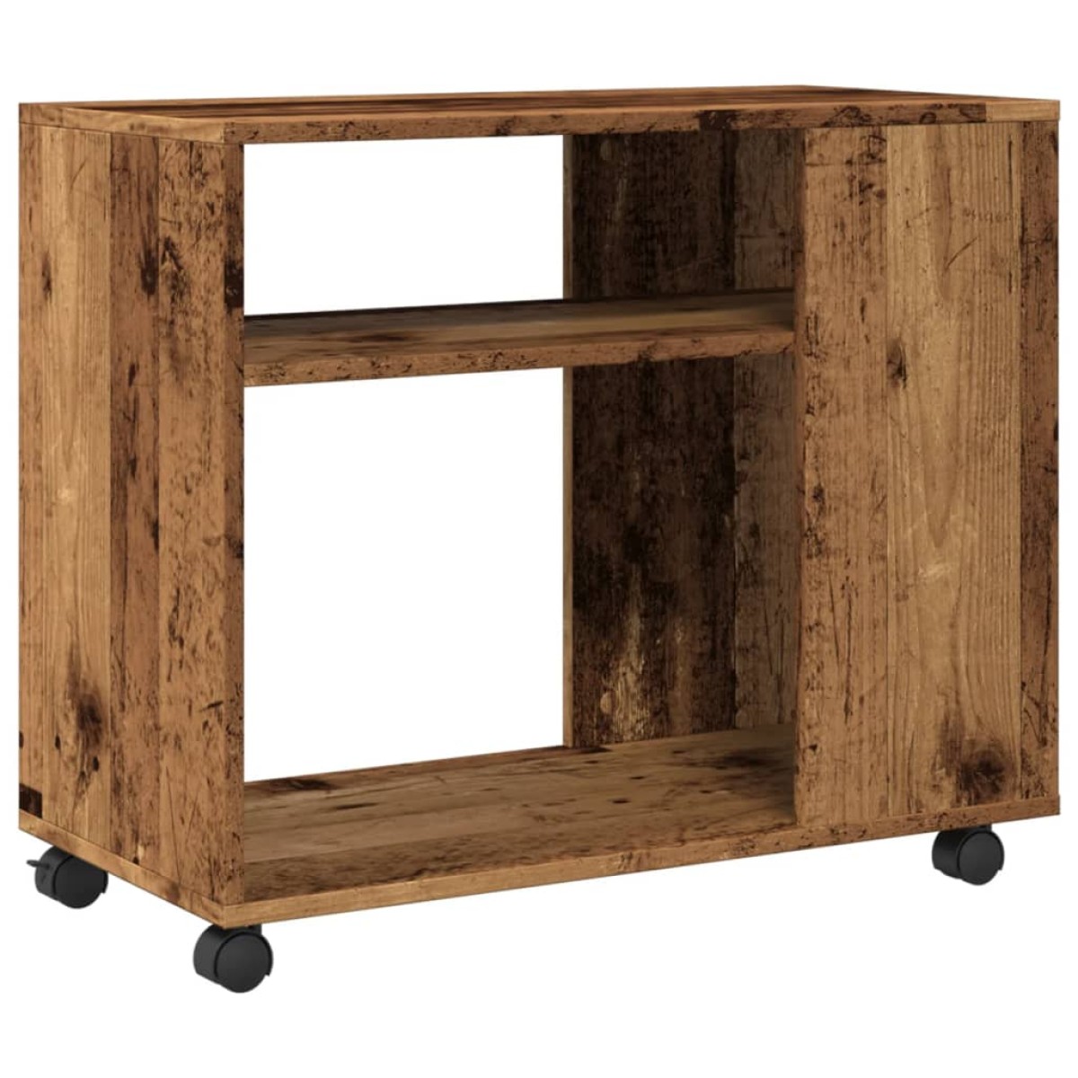 vidaXL Βοηθητικό Τραπέζι με Ρόδες 70x35x60 εκ. Επεξεργ. Ξύλο