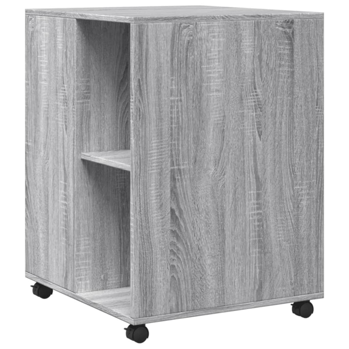 vidaXL Βοηθητικό Τραπέζι με Ρόδες Γκρι Sonoma 55x60x78 εκ Επεξ. Ξύλο