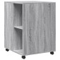 vidaXL Βοηθητικό Τραπέζι με Ρόδες Γκρι Sonoma 55x60x78 εκ Επεξ. Ξύλο