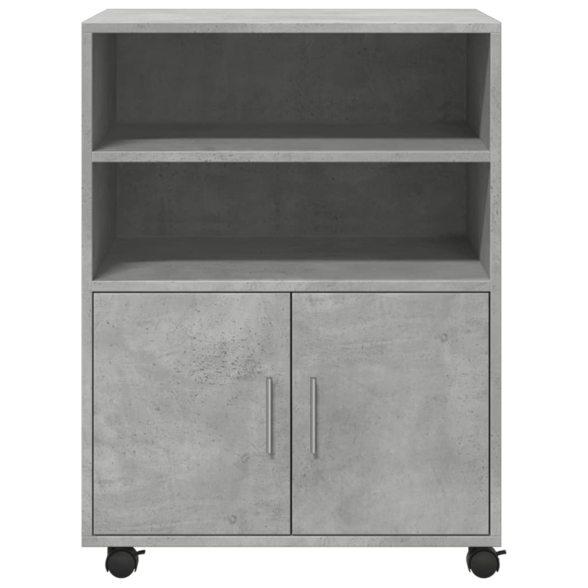 vidaXL Ντουλάπι Τροχήλατο Γκρι Σκυρ. 60x48x81 εκ. από Επεξ. Ξύλο