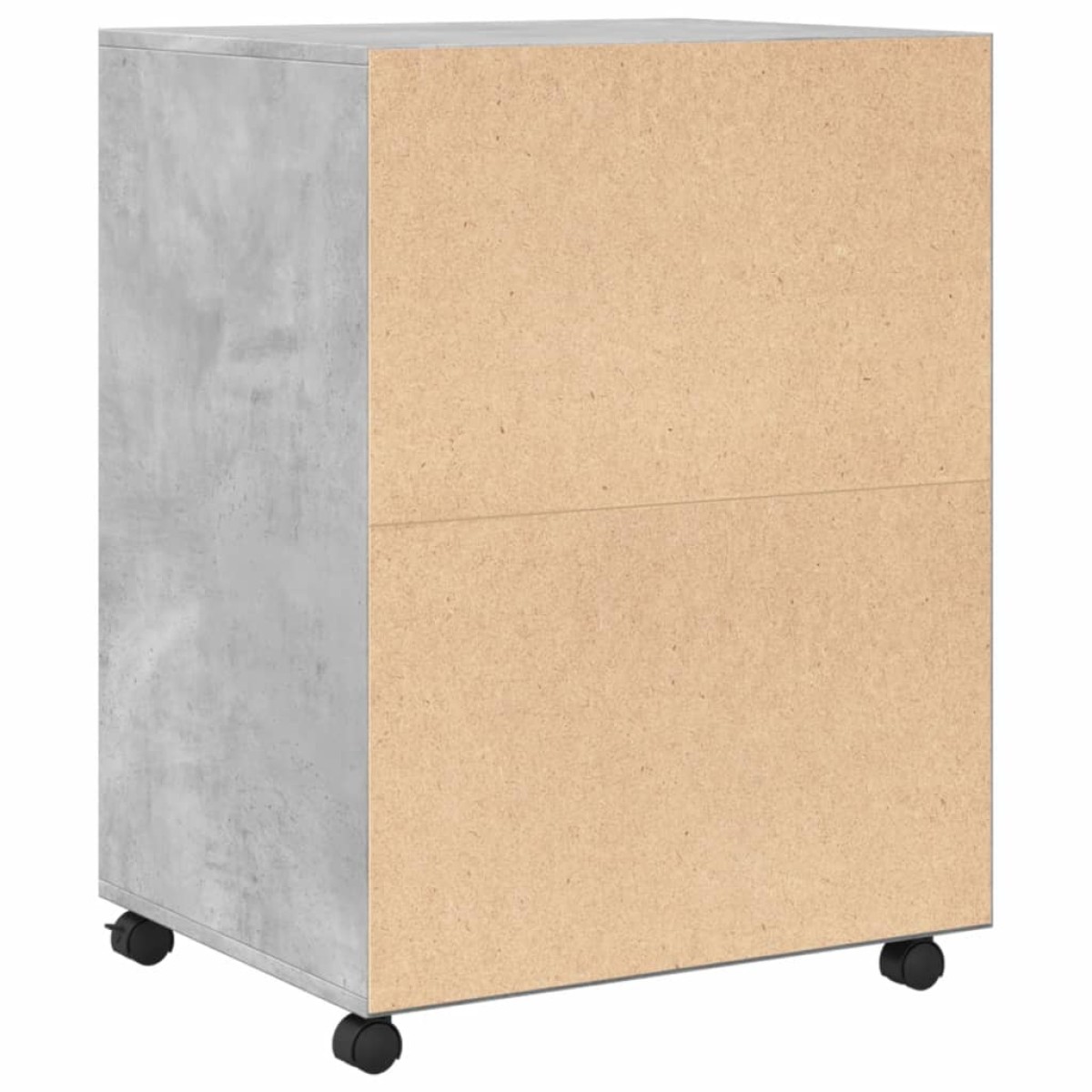 vidaXL Ντουλάπι Τροχήλατο Γκρι Σκυρ. 60x48x81 εκ. από Επεξ. Ξύλο