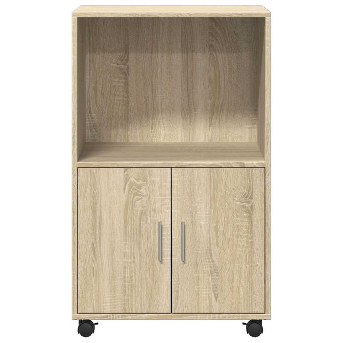 vidaXL Ντουλάπι Τροχήλατο Sonoma Δρυς 55x40x91 εκ. από Επεξ. Ξύλο