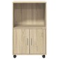 vidaXL Ντουλάπι Τροχήλατο Sonoma Δρυς 55x40x91 εκ. από Επεξ. Ξύλο