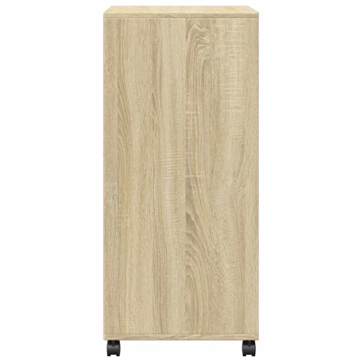 vidaXL Ντουλάπι Τροχήλατο Sonoma Δρυς 55x40x91 εκ. από Επεξ. Ξύλο