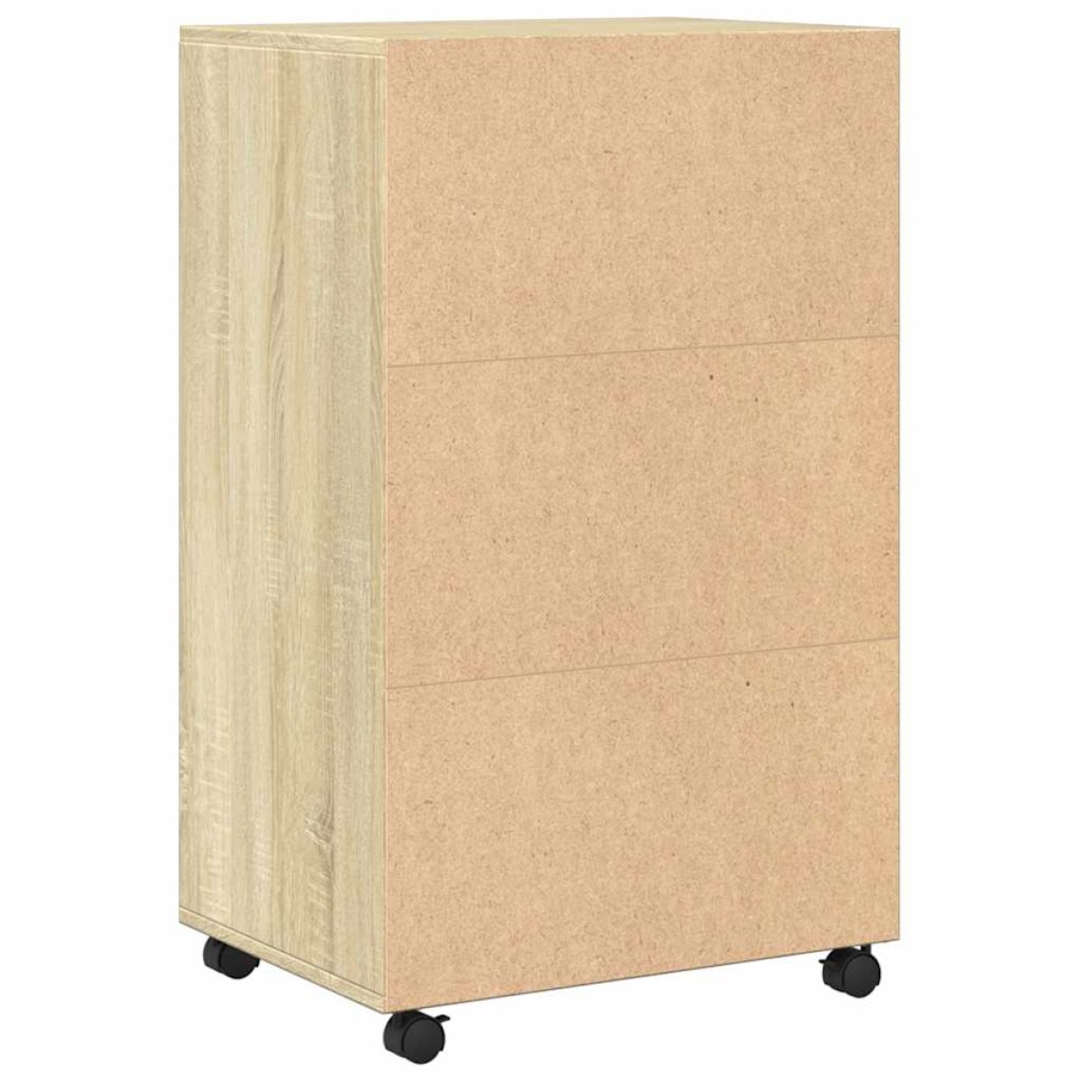 vidaXL Ντουλάπι Τροχήλατο Sonoma Δρυς 55x40x91 εκ. από Επεξ. Ξύλο