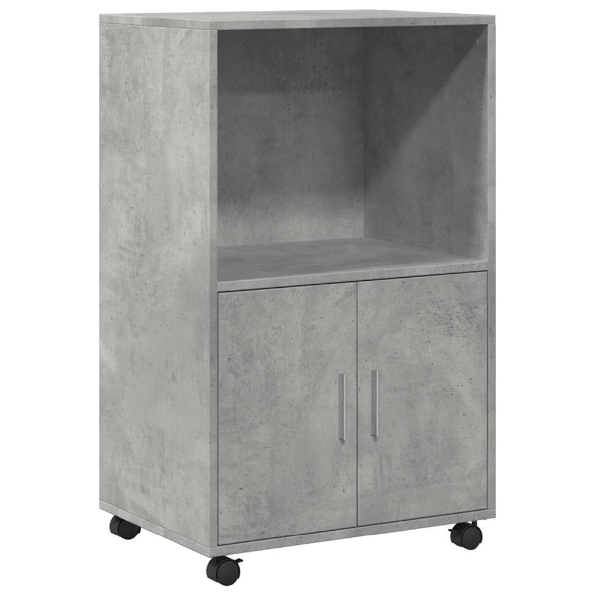 vidaXL Ντουλάπι Τροχήλατο Γκρι Σκυρ. 55x40x91 εκ. από Επεξ. Ξύλο