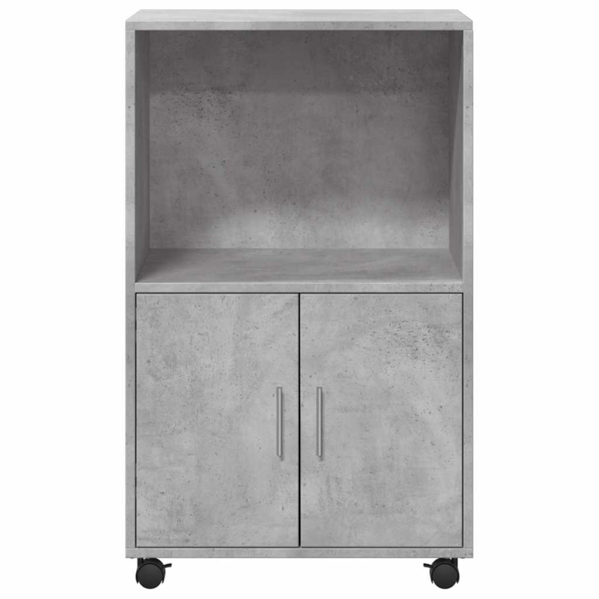 vidaXL Ντουλάπι Τροχήλατο Γκρι Σκυρ. 55x40x91 εκ. από Επεξ. Ξύλο