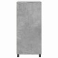 vidaXL Ντουλάπι Τροχήλατο Γκρι Σκυρ. 55x40x91 εκ. από Επεξ. Ξύλο