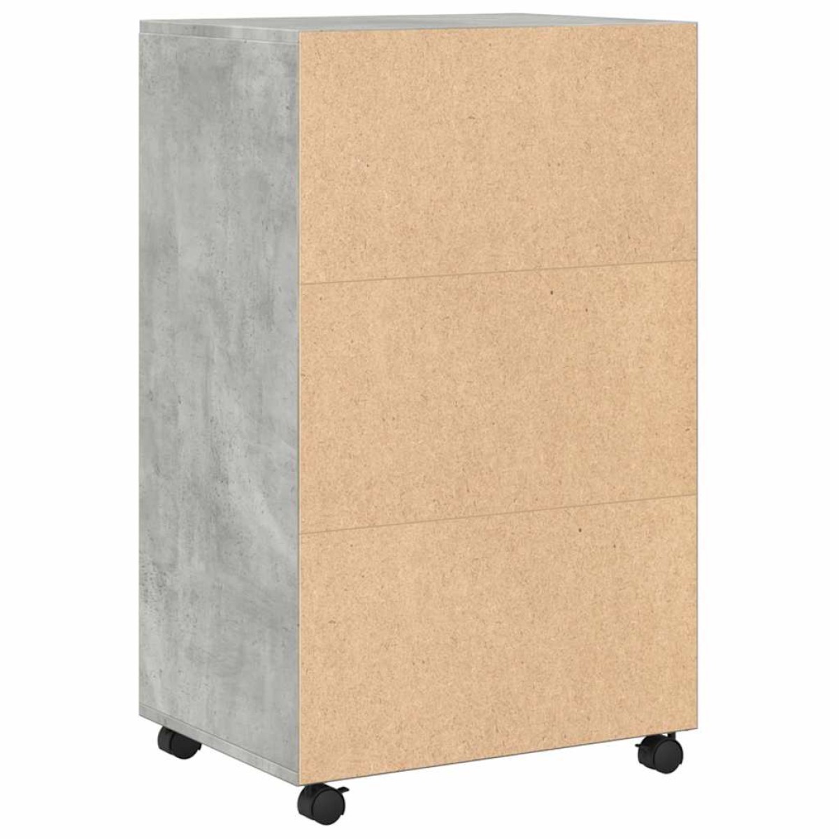vidaXL Ντουλάπι Τροχήλατο Γκρι Σκυρ. 55x40x91 εκ. από Επεξ. Ξύλο