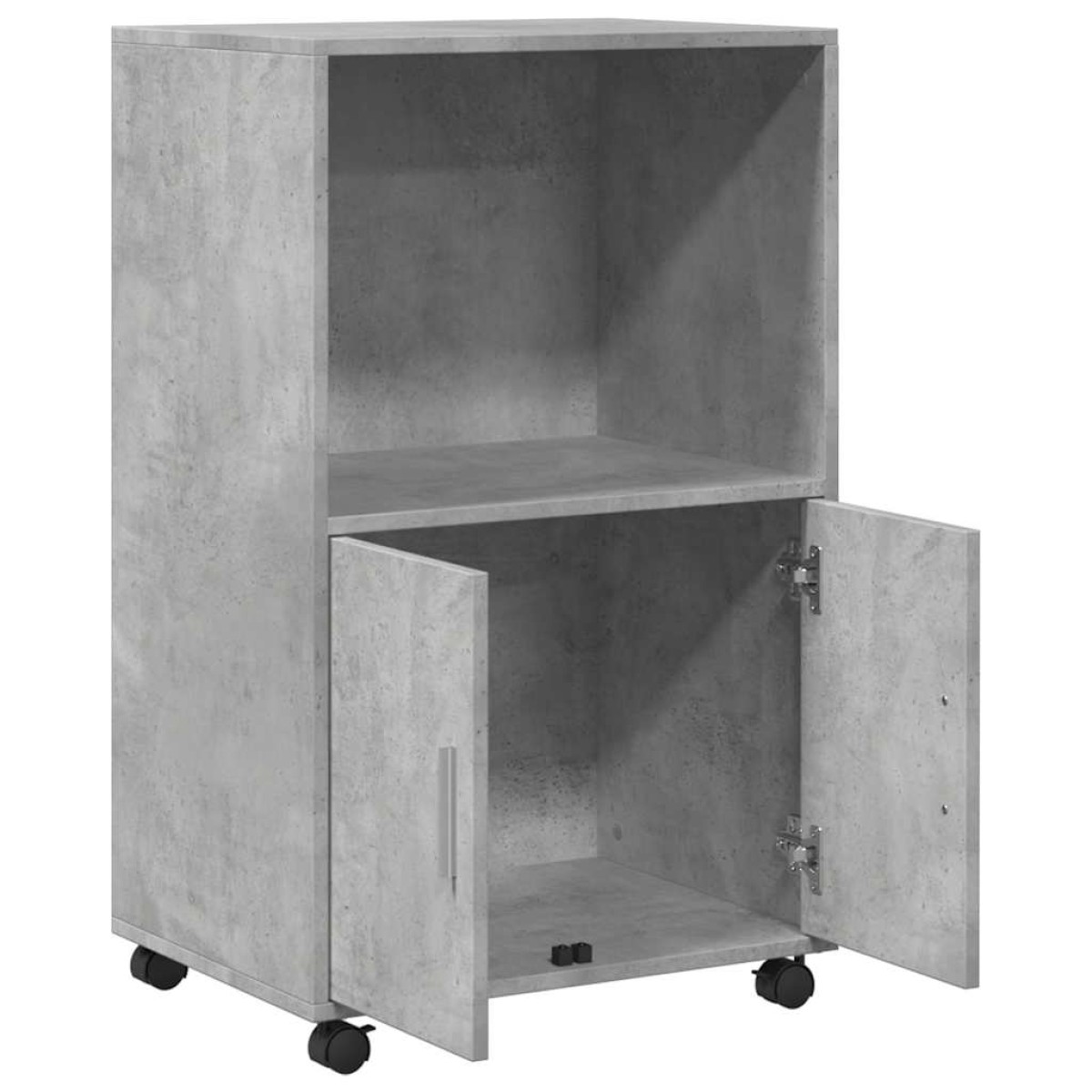 vidaXL Ντουλάπι Τροχήλατο Γκρι Σκυρ. 55x40x91 εκ. από Επεξ. Ξύλο