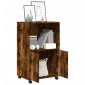 vidaXL Ντουλάπι Με Ροδάκια Καπνιστή Δρυς 55x40x91 εκ. Επεξ. Ξύλο