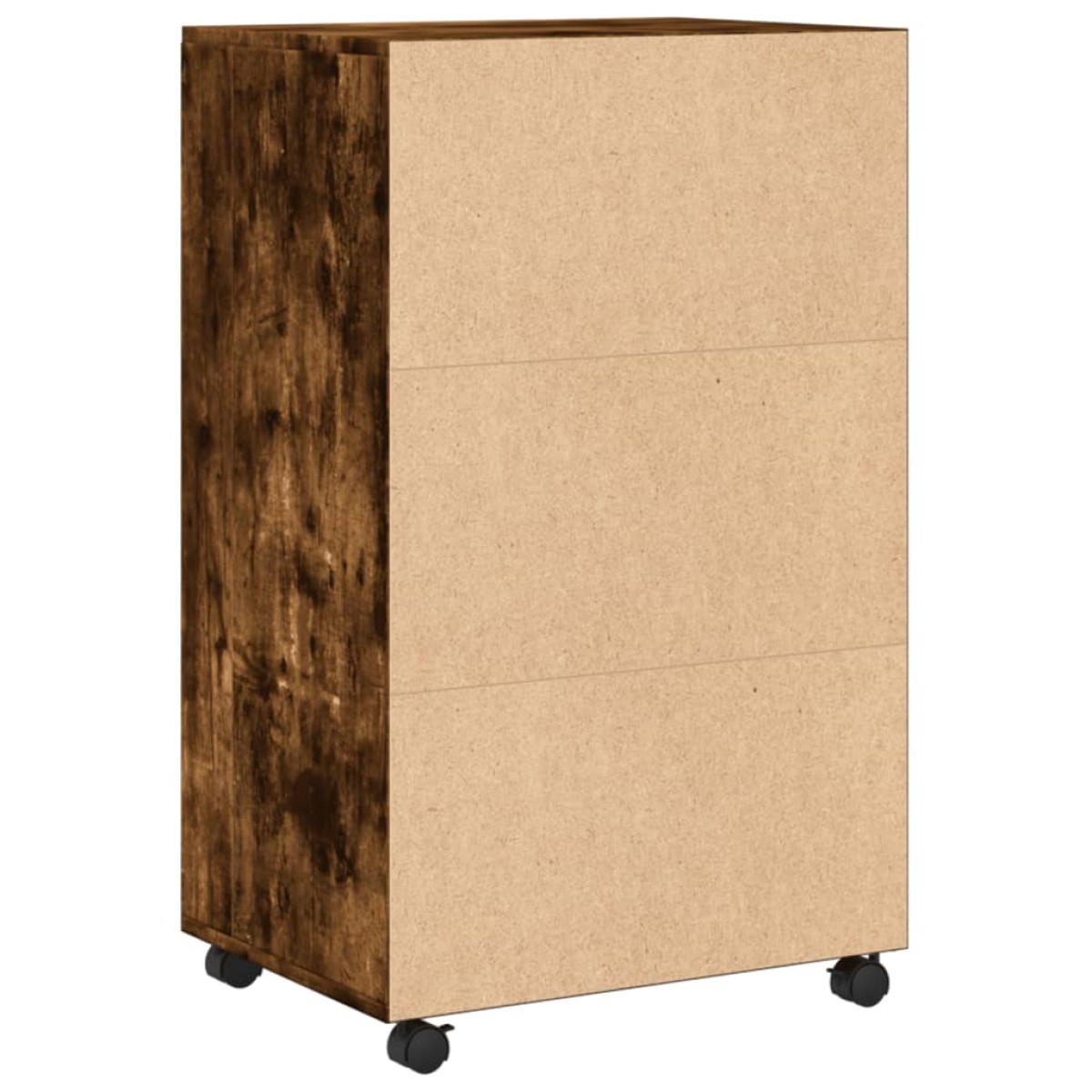 vidaXL Ντουλάπι Με Ροδάκια Καπνιστή Δρυς 55x40x91 εκ. Επεξ. Ξύλο