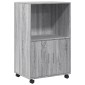 vidaXL Ντουλάπι Με Ροδάκια Γκρι Sonoma 55x40x91 εκ. Επεξεργασμένο Ξύλο
