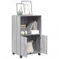 vidaXL Ντουλάπι Με Ροδάκια Γκρι Sonoma 55x40x91 εκ. Επεξεργασμένο Ξύλο