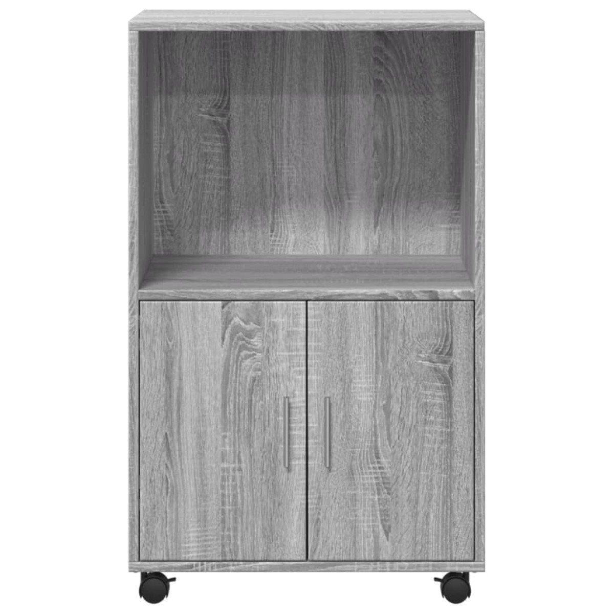 vidaXL Ντουλάπι Με Ροδάκια Γκρι Sonoma 55x40x91 εκ. Επεξεργασμένο Ξύλο