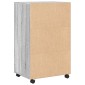 vidaXL Ντουλάπι Με Ροδάκια Γκρι Sonoma 55x40x91 εκ. Επεξεργασμένο Ξύλο