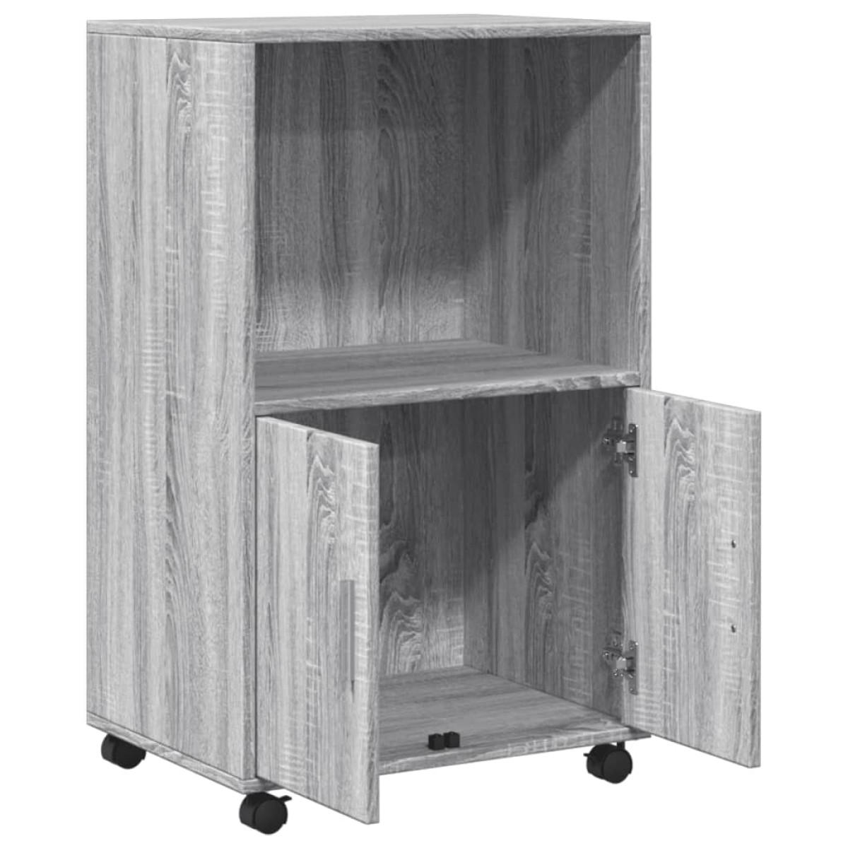 vidaXL Ντουλάπι Με Ροδάκια Γκρι Sonoma 55x40x91 εκ. Επεξεργασμένο Ξύλο