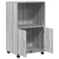 vidaXL Ντουλάπι Με Ροδάκια Γκρι Sonoma 55x40x91 εκ. Επεξεργασμένο Ξύλο