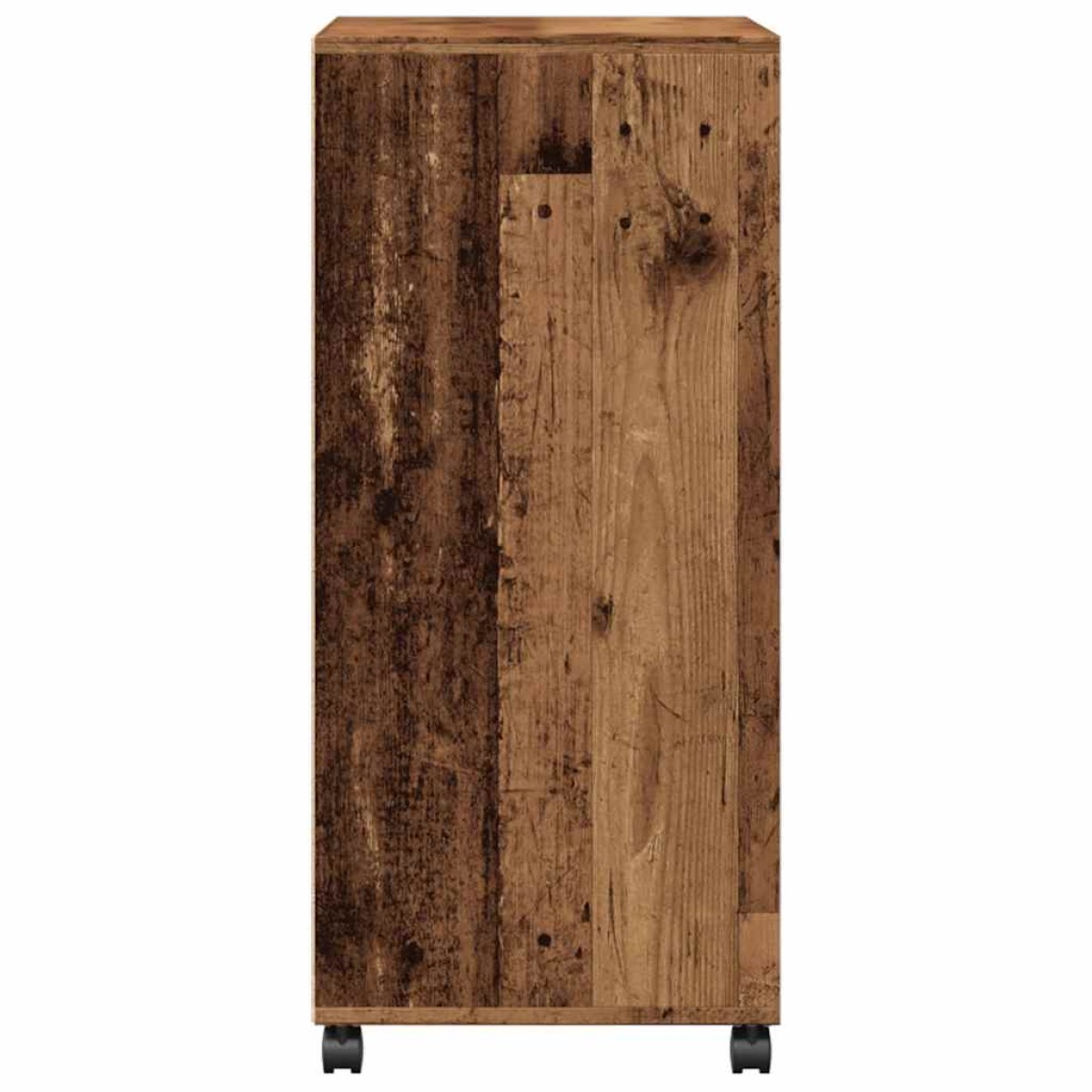 vidaXL Ντουλάπι Τροχήλατο Όψη Παλαιού Ξύλου 55x40x91 εκ από Επεξ. Ξύλο