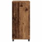 vidaXL Ντουλάπι Τροχήλατο Όψη Παλαιού Ξύλου 55x40x91 εκ από Επεξ. Ξύλο