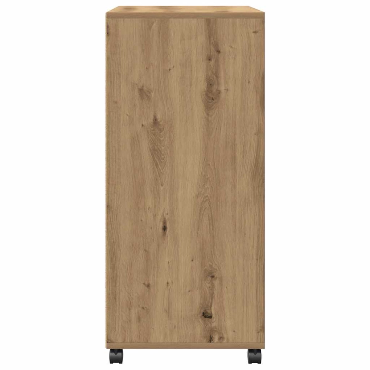 vidaXL Ντουλάπι Τροχήλατο Αρτισιανή Δρυς 55x40x91 εκ. από Επεξ. Ξύλο