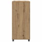 vidaXL Ντουλάπι Τροχήλατο Αρτισιανή Δρυς 55x40x91 εκ. από Επεξ. Ξύλο